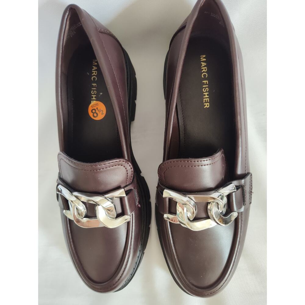 Marc Fisher Corel Preppy Academia Goth Classic Casual Loafers 8.5 Women's - Picture 8 of 8